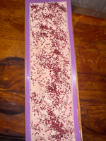 Cranberry Swirl Holiday Soap with Cranberry Seeds (4 oz)