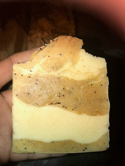Lemon Poppy Seed with Coconut Milk and Turmeric Soap